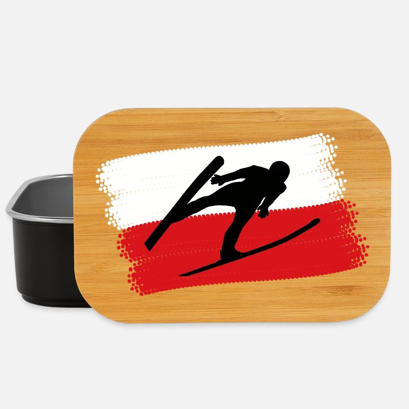 Skispringer Polen - Lunch Box - Schwarz
