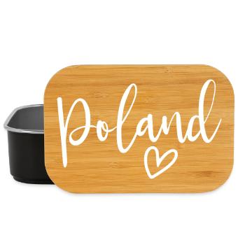 Poland Heart Women's Love Poland - Lunch Box - black - Front