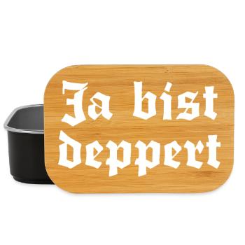 Ja bist deppert - Lunch Box - Schwarz - Vorne