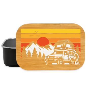 Dachzelt Camping Shirt für Offroad Fans - Lunch Box - Schwarz - Vorne