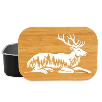  Hirsch - Lunch Box - Schwarz - Vorne