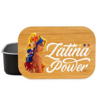 Drapeau du Venezuela Fierté & Maison Venezuela - Boîte à goûter - noir - Devant