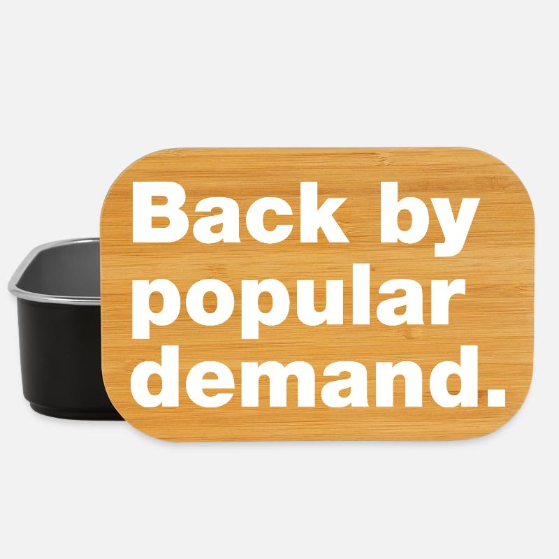 Back by popular demand - Lunch Box - black