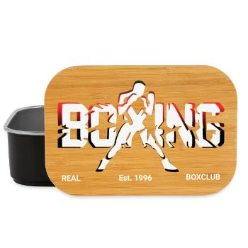 Boxing boxen Logo - Lunch Box - black - Front