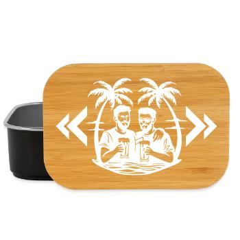 Palm Trees Beach Party - Lunch Box - black - Front
