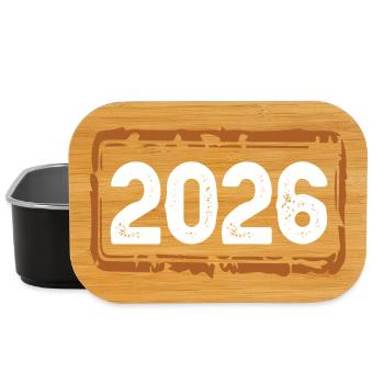 2026 Jahr - Lunch Box - Schwarz - Vorne