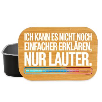 Nicht Einfacher Erklären Nur Lauter Lehrer Büro - Lunch Box - Schwarz - Vorne