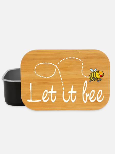 Bee Let it be - Lunch Box - black