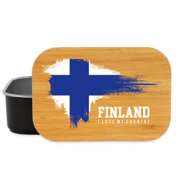 Orgueil du Drapeau Finlandais - Boîte à goûter - noir - Devant