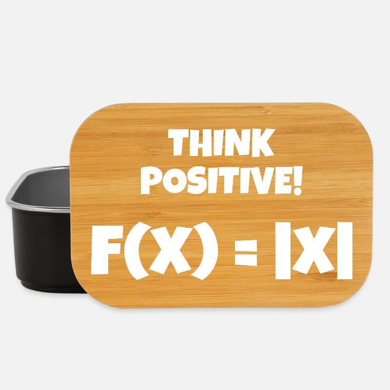Denk positiv! Think positive! - Lunch Box - Schwarz