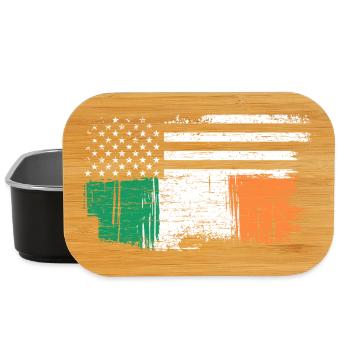Drapeau irlandais avec étoiles - Boîte à goûter - noir - Devant