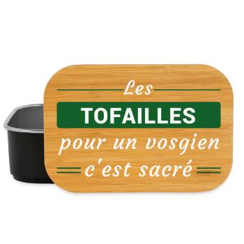 Les Tofailles, pour un vosgien, c'est Sacré - Boîte à goûter - noir - Devant