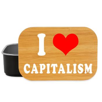 J'adore le capitalisme - Boîte à goûter - noir - Devant