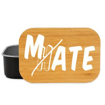 Mate - don’t hate - Lunch Box - Schwarz - Vorne