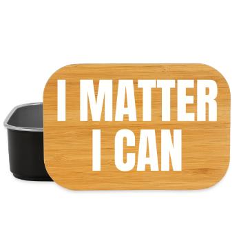 I matter, I can - Boîte à goûter - noir - Devant