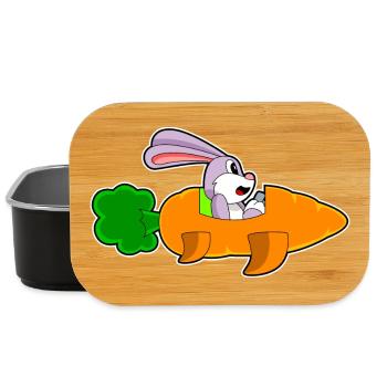 Lapin Carotte - Boîte à goûter - noir - Devant