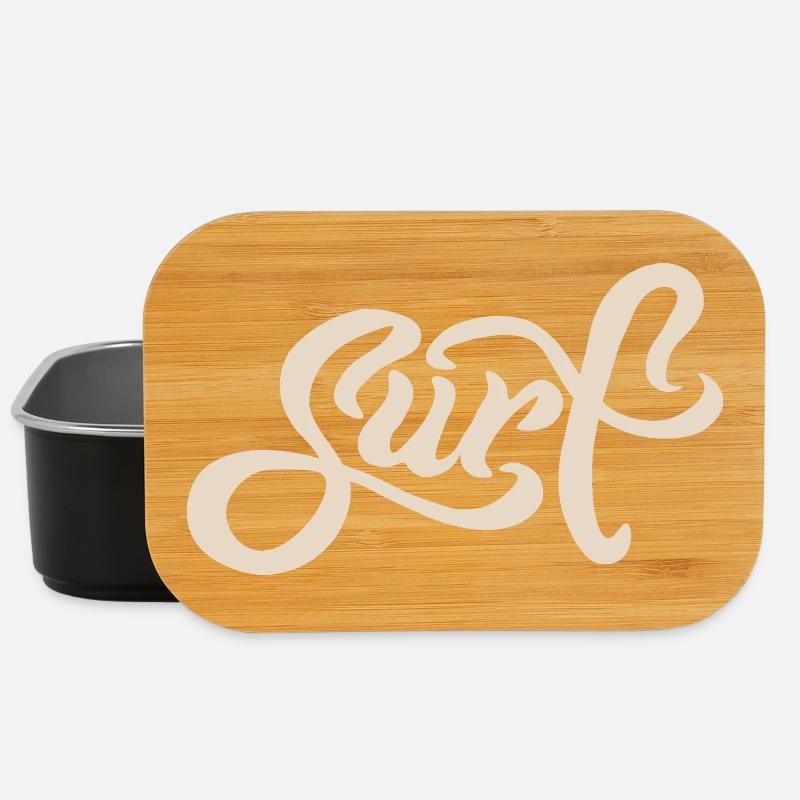 Surf Lettering - Lunch Box - Schwarz