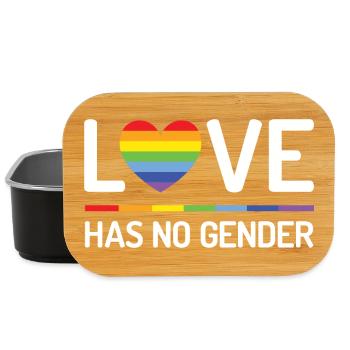Pride Month - Love Has No Gender - Lunch Box - black - Front
