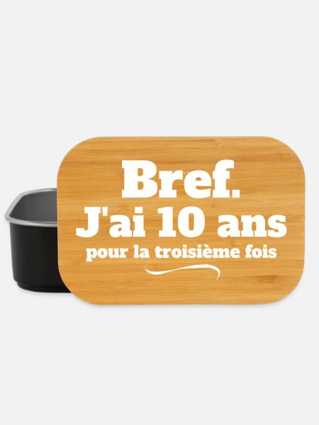 anniversaire 30 ans, 30 ans, j'ai 30 ans - Boîte à goûter - noir