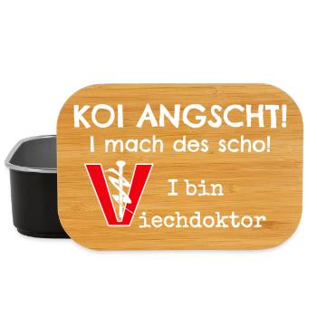 Humor Tierarzt, Veterinär Viechdoktor - Lunch Box - Schwarz - Vorne