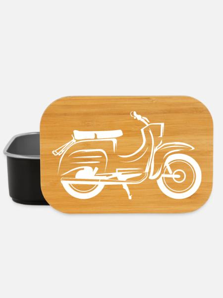 simson schwalbe Grafik freunde symbol icon Logo - Lunch Box - Schwarz