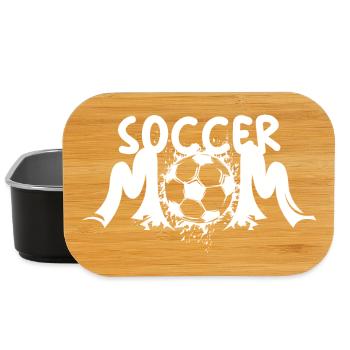 soccer mom cool Fußball Mutter Spieler Team Logo - Lunch Box - Schwarz - Vorne