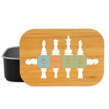 Schach retro Figuren Periodensystem lustig Symbol - Lunch Box - Schwarz - Vorne