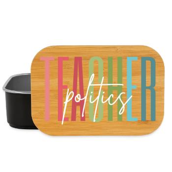 Politik Lehrerin Schule Bedanken Geschenk - Lunch Box - Schwarz - Vorne