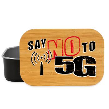 SAY NO TO 5G - claim - Lunch Box - black - Front