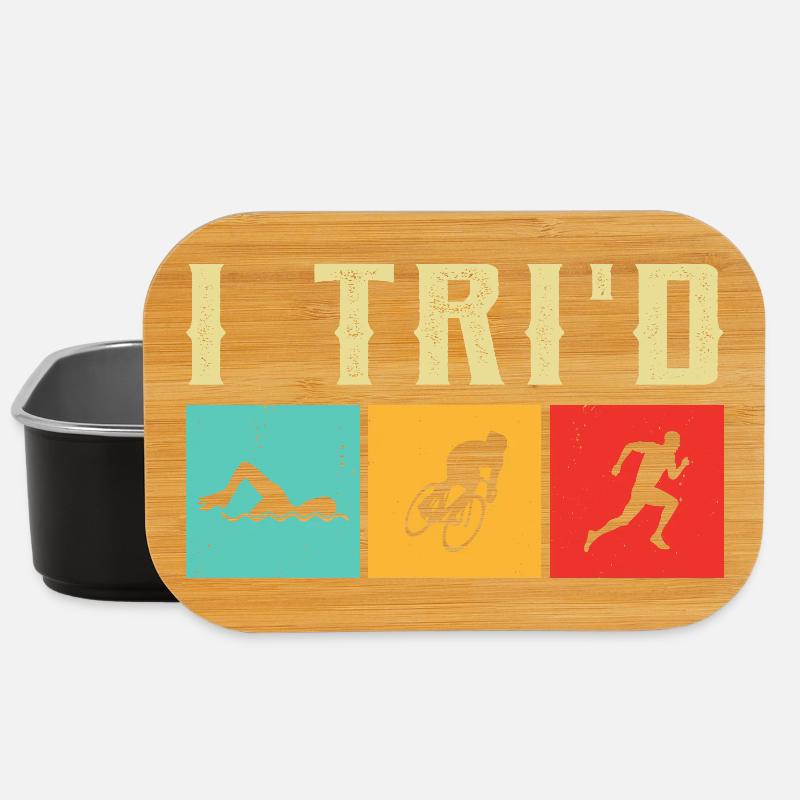 Triathlon-Anzug - Triathlet im Training - Lunch Box - Schwarz
