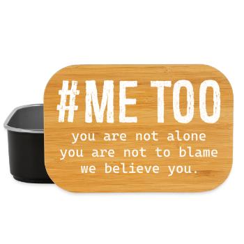 me too you are not alone you are not to blame me - Lunch Box - Schwarz - Vorne