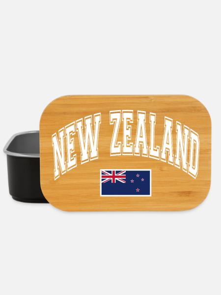 New Zealand New Zealand Flag - Lunch Box - black