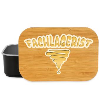 Geschenk für Fachlagerist - Lunch Box - Schwarz - Vorne