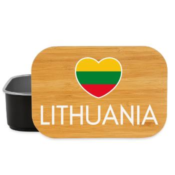 I love Lithuania, Lithuanian pride - Lunch Box - black - Front