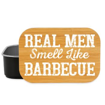 Männer Duft Barbecue Spruch - Lunch Box - Schwarz - Vorne