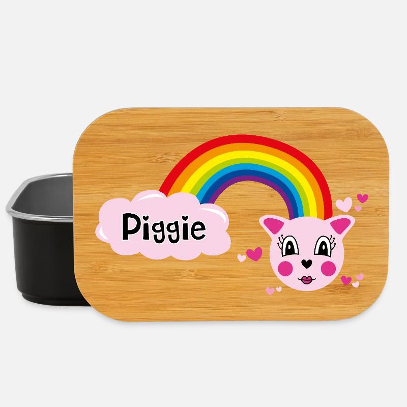 Piggie mimi von Helfspawn - Lunch Box - Schwarz