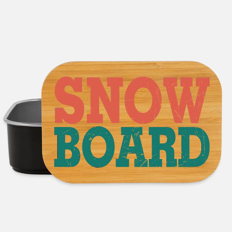 Snowboard - Lunch Box - black