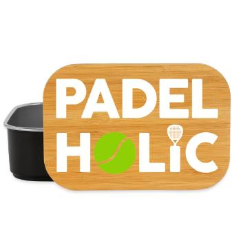 Padel amusant - PadelHolic - Boîte à goûter - noir - Devant