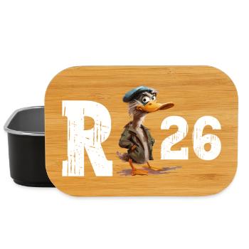 Pension 2026 Duck Pensioner Retired Funny - Lunch Box - black - Front