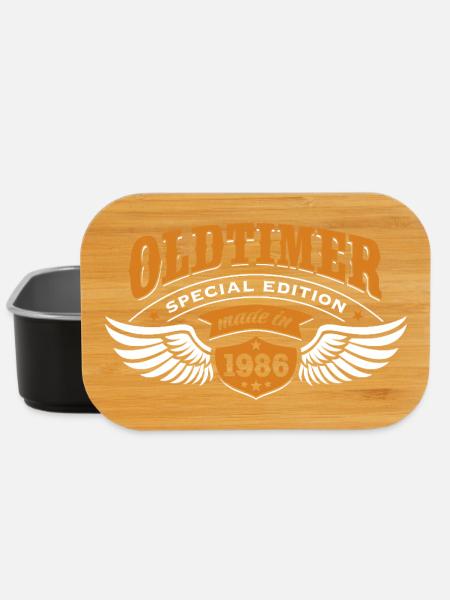 Oldtimer Modell 1986 | Geburtstag Geschenk Cap - Lunch Box - Schwarz