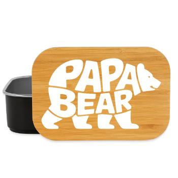 Papa Bear - Lunch Box - black - Front