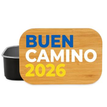Buen Camino 2026 | Chemin de Saint-Jacques, Pèlerins, Santiago - Boîte à goûter - noir - Devant