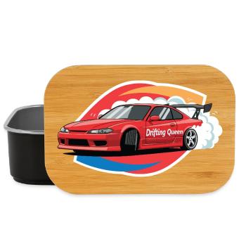 Drifting Queen JDM Muscle Car Racing Burnout-Stil - Lunch Box - Schwarz - Vorne