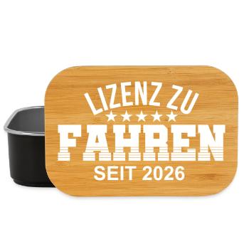 Driving License 2026 Driving Test Driving License Test - Lunch Box - black - Front