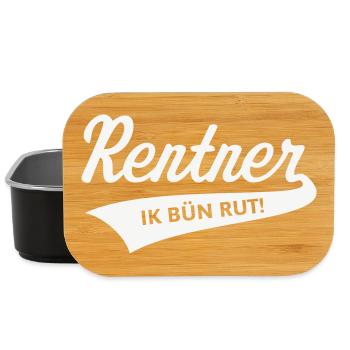 Rentner – Ik Bün Rut! (Plattdeutsch / White) - Lunch Box - Schwarz - Vorne