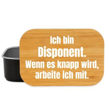 Dispatcher Saying: It's getting tight Operational Logistics - Lunch Box - black - Front