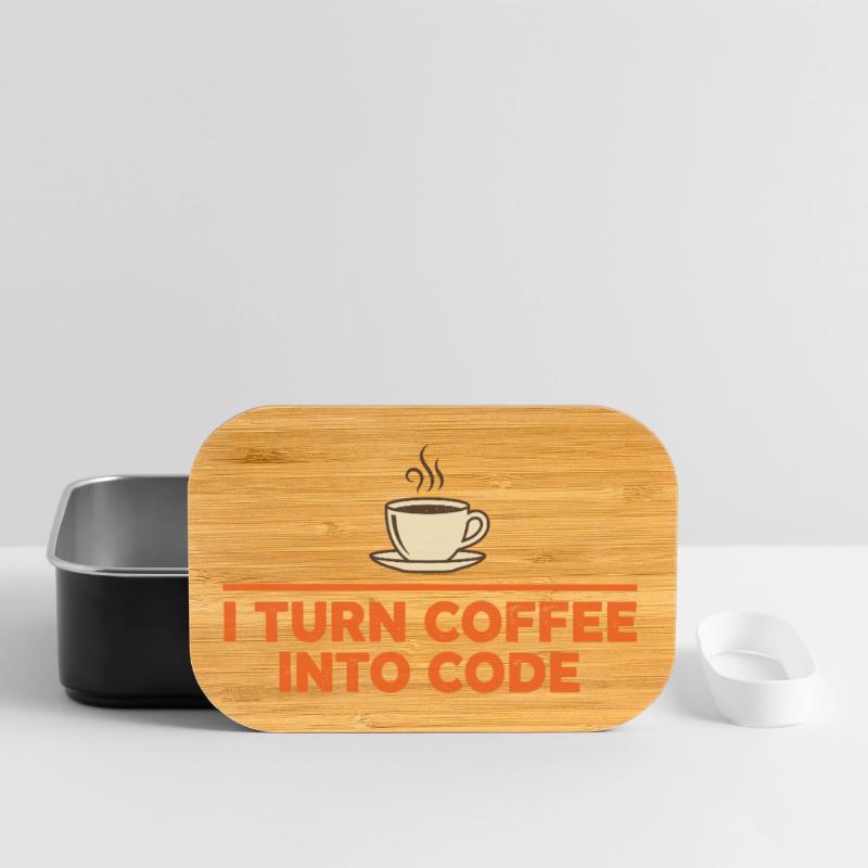 I Turn Coffee Into Code – Programmierer Retro Lunch Box