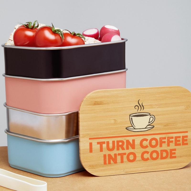Je transforme le café en code – Programmer Retro Boîte à goûter