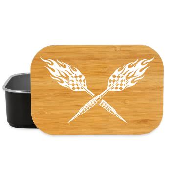 Dart Flame Darts Symbol - Lunch Box - black - Front