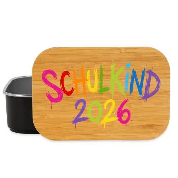 Schulkind 2026 - Lunch Box - Schwarz - Vorne